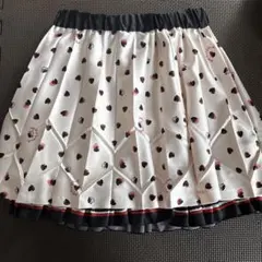 Dolly Girl by Anna Sui りんごハート柄 プリーツスカートのサムネイル