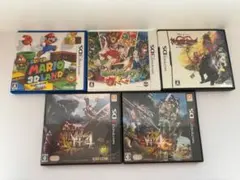 【中古・動作OK】ニンテンドー3DS・DSゲーム5点セット