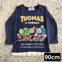 THOMAS & FRIENDS 長袖カットソー 90cm ネイビー