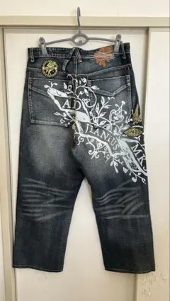 極太00s akademiks W38 バギースラブデニム 豪華刺繍HIPHOP 極太00s akademiks W38 バギースラブデニム 豪華刺繍HIPHOP 2025年最新