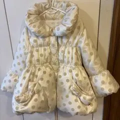 ♡メゾピアノ♡ ふんわりドット柄ダウンコート