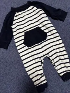 GAPネイビー ボーダー ロンパース 70 6-12m