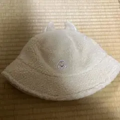 チップとデール 耳付きアイボリー帽子