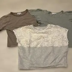 チルファー、クリスプ、パル　半袖カットソー 3枚セット　夏服　Tシャツまとめ売りのサムネイル