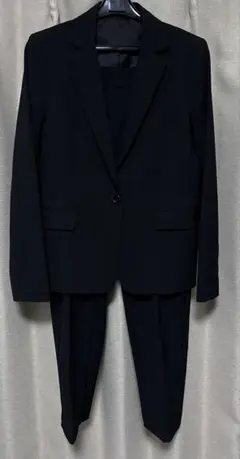 GU ウォッシャブルテーラードジャケット　パンツ　セット　M スーツ　黒　美品