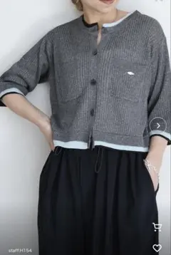 Eimee Law レイヤードライクハーフスリーブカーディガンのサムネイル