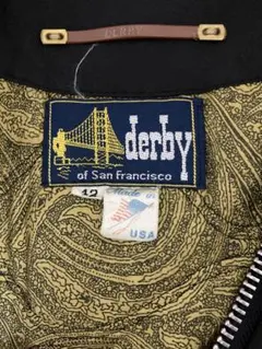 70〜80年代　ダービーオブサンフランシスコ　ブラック　サイズ42 USA製