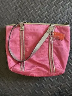 COACH ショルダーバッグ サーモンピンク レザー 19393 COACH ショルダーバッグ サーモンピンク レザー 19393 - メルカリ