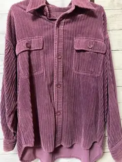 niko and ... コーデュロイシャツジャケット M パープル