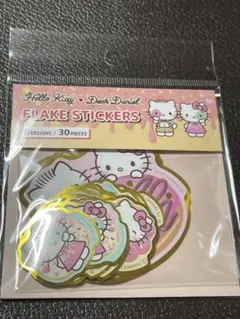 ハローキティ・ダニエル フレークシール 30ピース　スイーツドーナツ