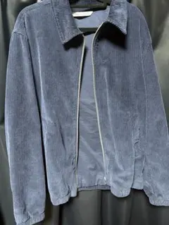 ZARA コーデュロイ　ネイビー　XL ジッパー