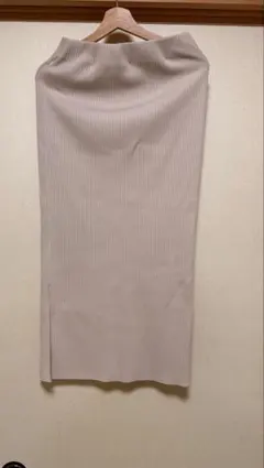 Noble リブ編みタイトスカート ベージュ　新品未使用　値下げ終了