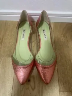 DIANA ピンク ポインテッドトゥパンプス