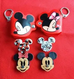 ミッキーマウス　ミニーマウス　マグネット　プリクラアルバム、クリップまとめ売り