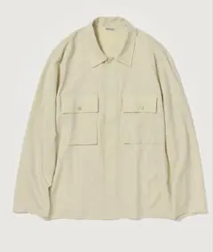 【新品】AURALEE 25SS WOOL HERRINGBONE SHIRT