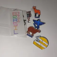 ブラジル館　ピンバッチセット 非売品】大阪万博2025 ブラジル館 スタッフ限定ピンバッジ／公式品