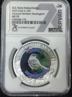 最高鑑定 2022年 クック諸島 銀貨 NGC MS70 北マネシツグミ 2026年最新】クック諸島コインの人気アイテム - メルカリ