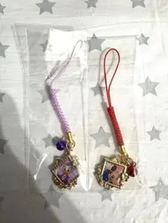 ディズニー ミッキー　デイジー 新春くじ ストラップ 2個セット