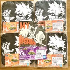 爆豪勝己 ヒロアカ 一番くじ クリアファイル ミニタオル まとめ売り 新品