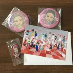 E-girls 缶バッジ+クリーナー+ポストカードセット