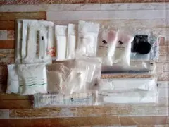 アメニティ コットンセット ヘアゴム ボディスポンジなど いろいろ