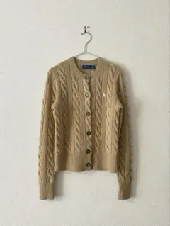 ラルフローレン レディース ケーブルニット カーディガン ウール カシミヤ XS