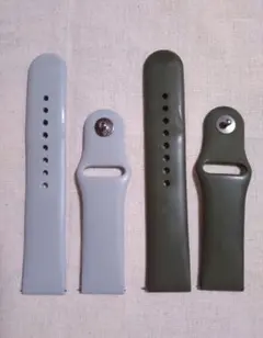 スマートウォッチ ベルト22mm シリコン製時計バンド　2本セット