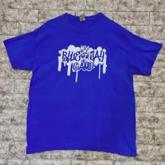 GILDAN グラフィティロゴ Tシャツ L ブルー ストリート アメカジ 古着のサムネイル