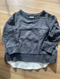 ダークグレー 長袖トレーナー