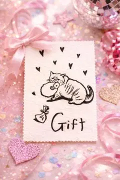 猫のギフトカード3枚セット♡同デザイン（お得用）