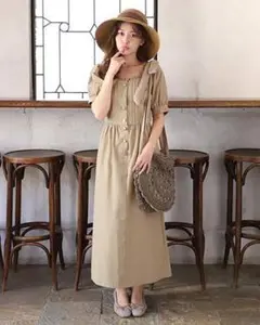 ナイスクラップ　niceclaup いろいろボタンワンピース