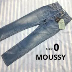 新品タグ付き✦MOUSSYデニム/LOOSE STRAIGHT/S/ライトブルー