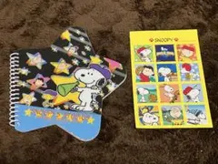 スヌーピー 星型リングノート & シール