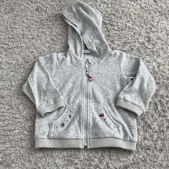 familiar フード付きパーカー 80サイズ グレー