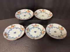大人気　有田焼　聖山窯　古伊万里　小皿揃　5枚セット銘々皿　色絵赤絵　染付　豆皿