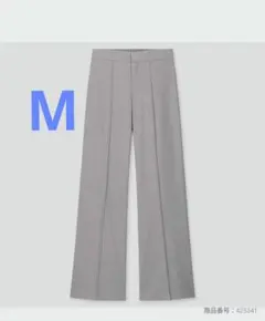 UNIQLO　ハイウエストワイドパンツ　М （丈標準69～71cm）グレー
