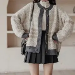 【tops】人気急上昇中 着心地良い 韓国系大人可愛いデートニットカーディガン