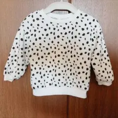 EL FIN DOLL ドット柄 トレーナー ホワイト 90cm
