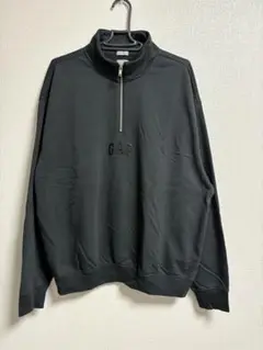 24時間以内発送【美品】GAP ハーフジップトレーナー スウェット ブラック L
