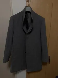 COMME CA MEN チェスターコート S グレー