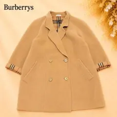 極美品✨バーバリー ダブルフェイス ウール カシミヤ コート L ノバ