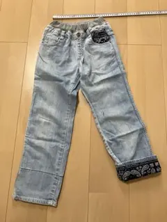 HUSHUSH バンダナ柄裾 ロングパンツ 130のサムネイル