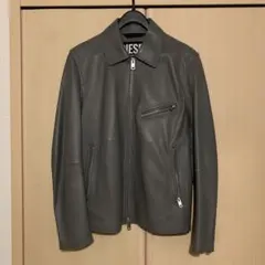 DIESEL グレー レザージャケット