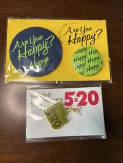 嵐 会場限定 緑 Are You Happy？バッジ 5×20チャーム 相葉君