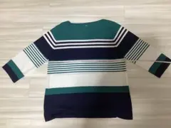 セーター　ボーダー　七分袖