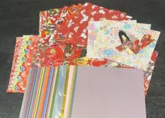 【10/14まで】友禅千代紙 和紙 折り紙 セット 68枚　ハンドメイド材料