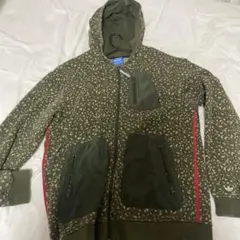 adidas フード付きパーカー Lサイズ オリーブグリーン