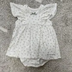 【ジェラートピケ】花柄ロンパース