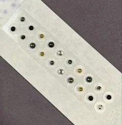 【灰紫】耳ツボジュエリー☆ユニセックス☆シンプル系ゴールド