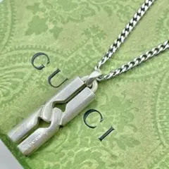 グッチ ノットインフィニティ ネックレス シルバー 社外チェーンC-16